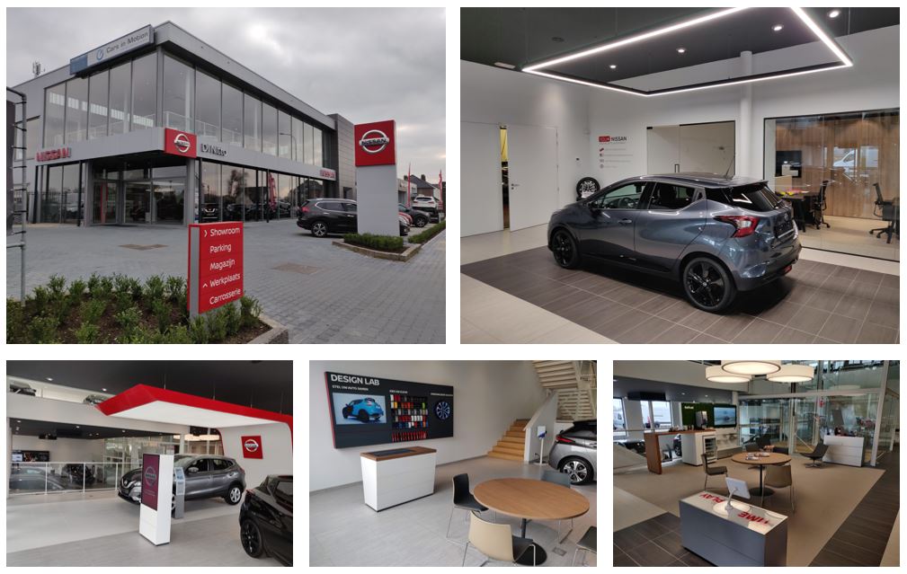 Nissan retail design bij DiNitto te Dilsen Stokkem