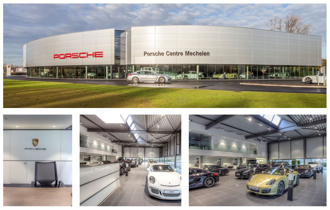 Porsche retail design in Mechelen PCM
