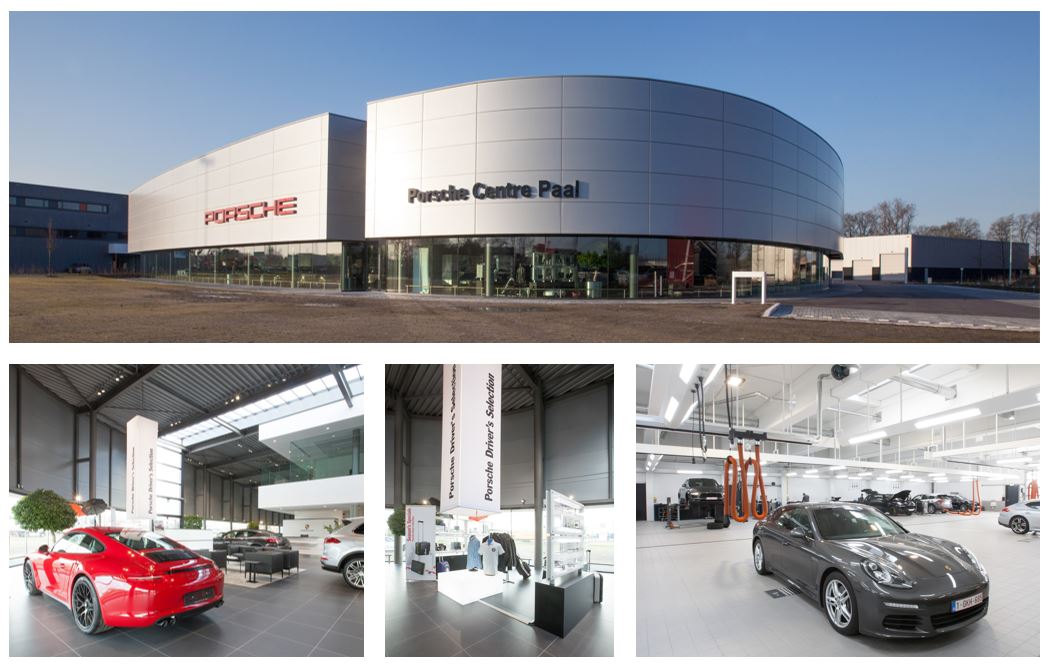 Porsche retail design in Paal Beringen PCP