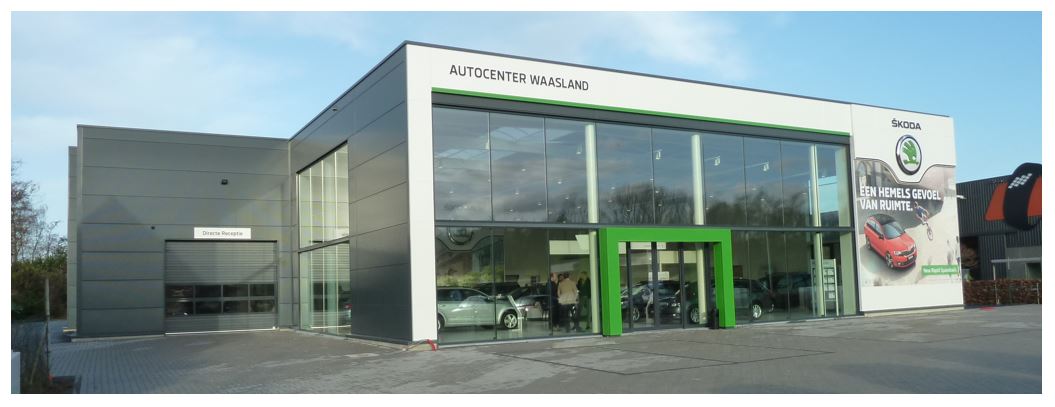 Nissan retail design bij Mertens te Sint-Niklaas